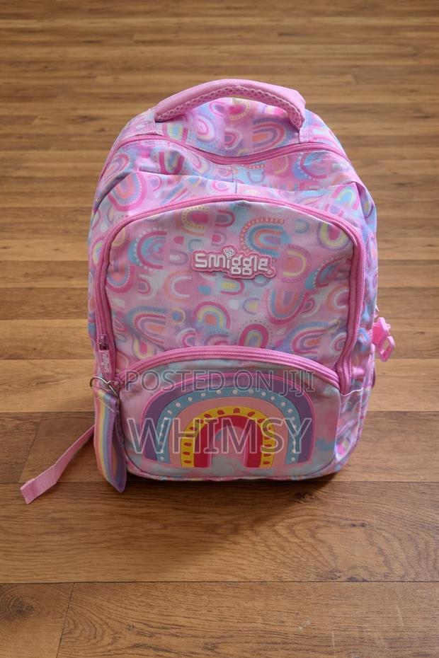 Pink Smiggle Classic Backpack With a Rainbow Print. - thumbnail 2