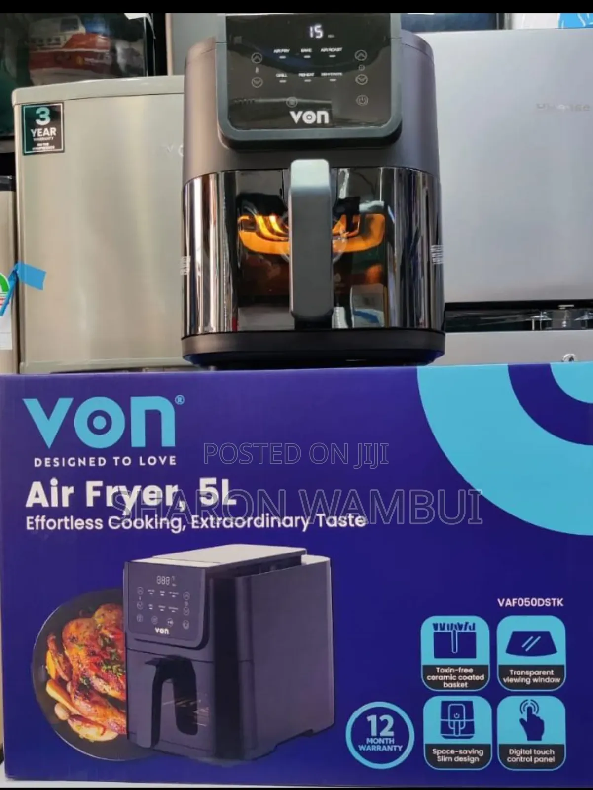 Quality Von 5l Digital Air Fryer /5l Von Digital Air Fryer