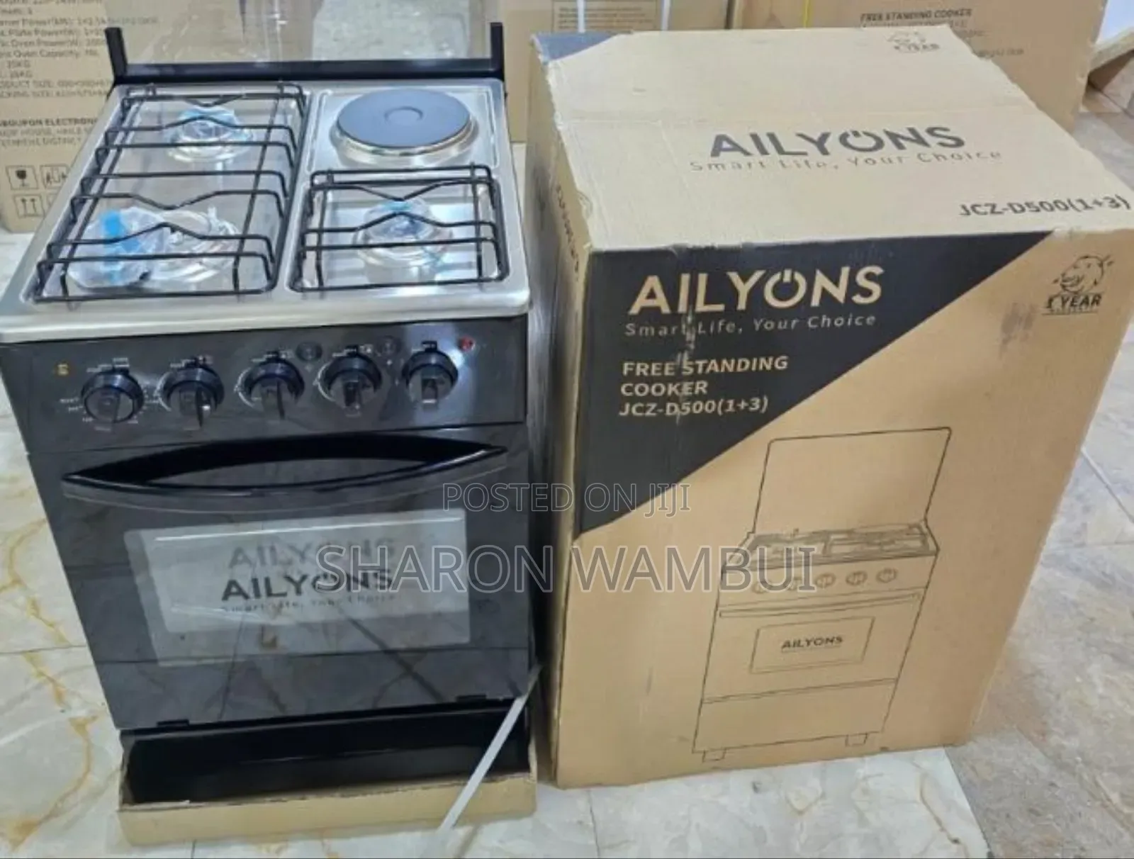 Quality Ailyons 3+1 60by60 Electric Cooker With Oven/Ailyons Cooker