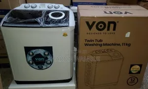 New Von 11kgs Twin Tub Washing Machine /11kgs Von Washing Machine