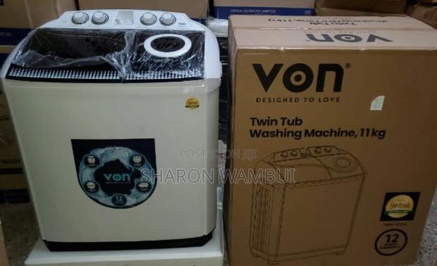 New Von 11kgs Twin Tub Washing Machine /11kgs Von Washing Machine