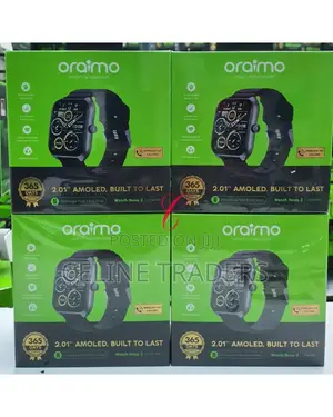 *
Oraimo Watch Nova 2 Osw-814 2.01" *Amoled* Anti-Scratch Smart Watch