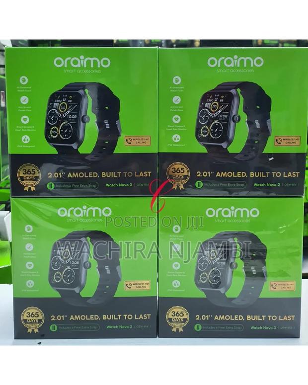 *
Oraimo Watch Nova 2 Osw-814 2.01" *Amoled* Anti-Scratch Smart Watch