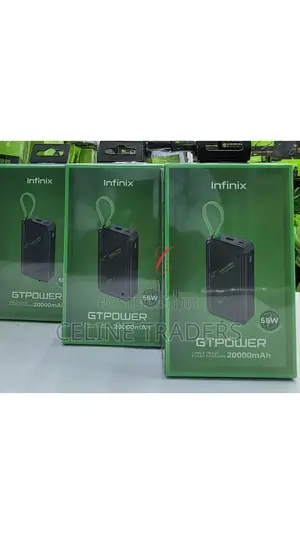 Infinix Gtpower *55w* Xp20gt 20000mah Flash *Charge Laptop Power Bank
