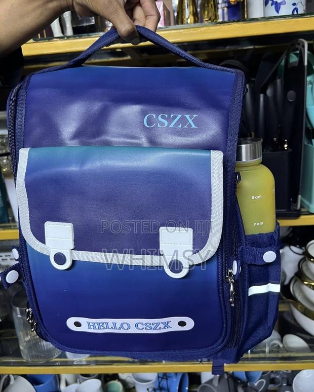 Gradient "Cszx" School Backpack With a Side Water Bottle Pocket. - main view