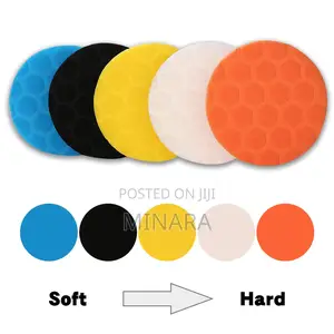 7 Pcs, 6” Inch / 150mm Polishing Foam Pads, Car Buffing, Waxing