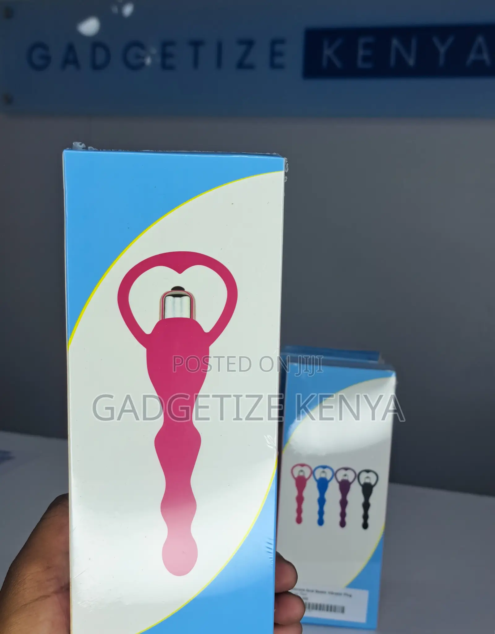 Silicone Anal Beads Vibrator Plug
