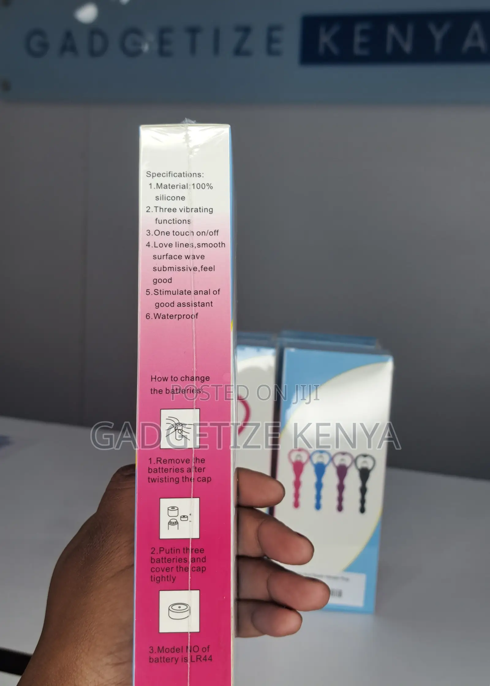 Silicone Anal Beads Vibrator Plug