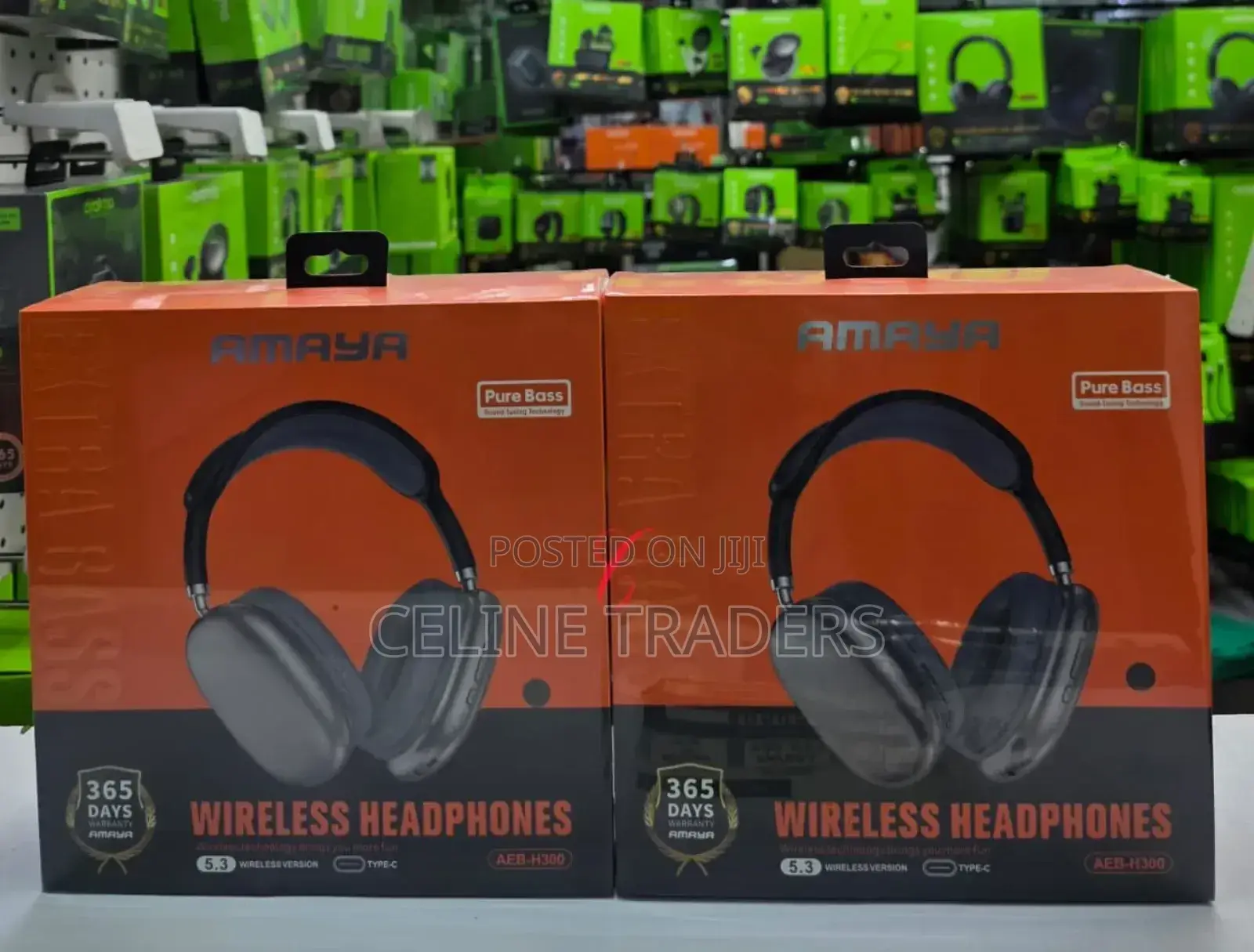 Amaya Aeb-H300 Pure Bass Wireless Headphones
