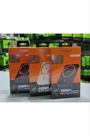 Amaya Apb-W17 *22.5w* 5000mah *Wireless Magnetic* Suction Power Bank