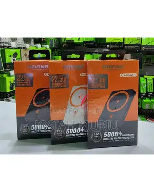 Amaya Apb-W17 *22.5w* 5000mah *Wireless Magnetic* Suction Power Bank