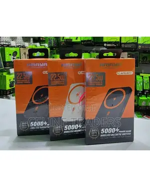 Amaya Apb-W17 *22.5w* 5000mah *Wireless Magnetic* Suction Power Bank