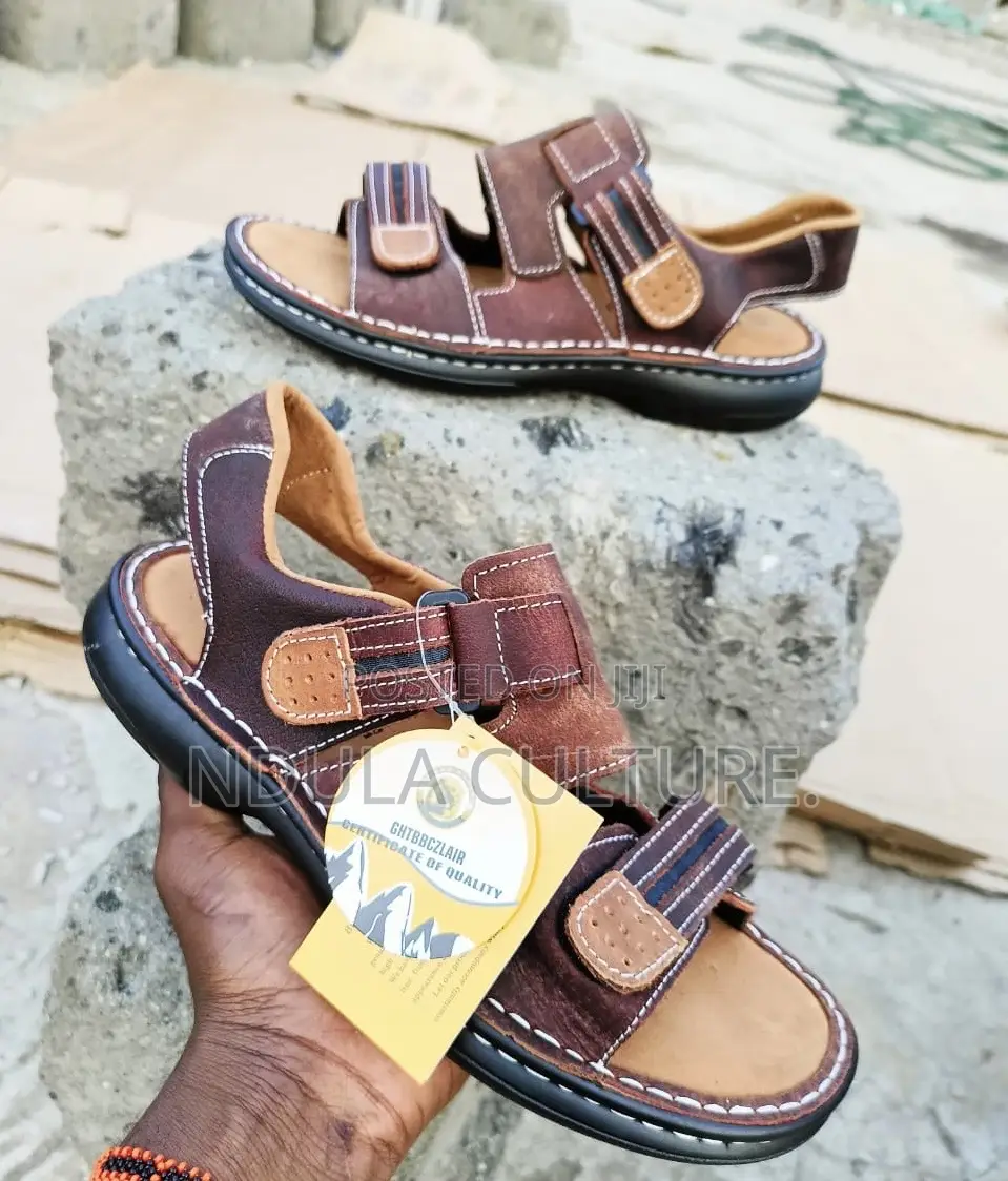 New Durable Real Leather Sandals