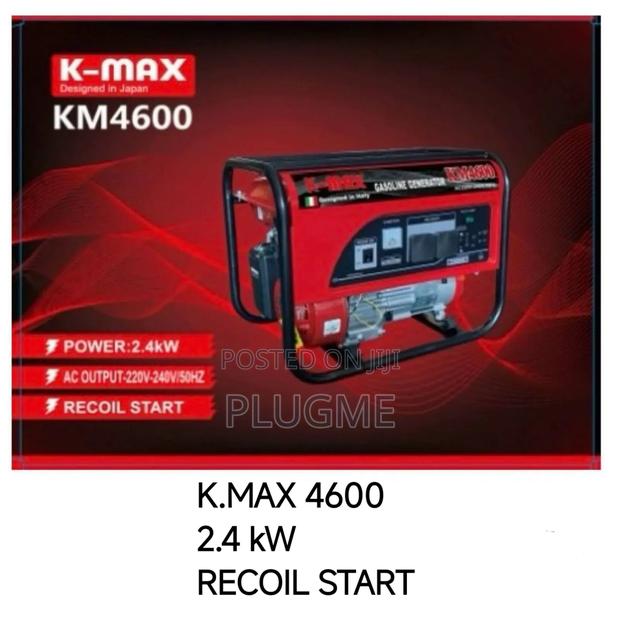 K-Max 4600 3.5 Kva Recoil Starter Generator