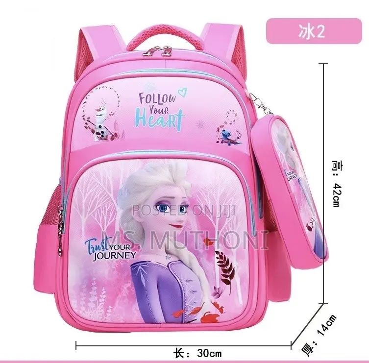 Disney Themed Backpack + Pencil Pouch School Bag