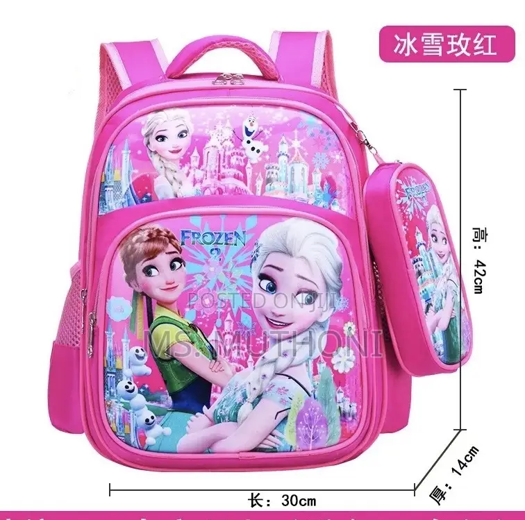 Disney Themed Backpack + Pencil Pouch School Bag