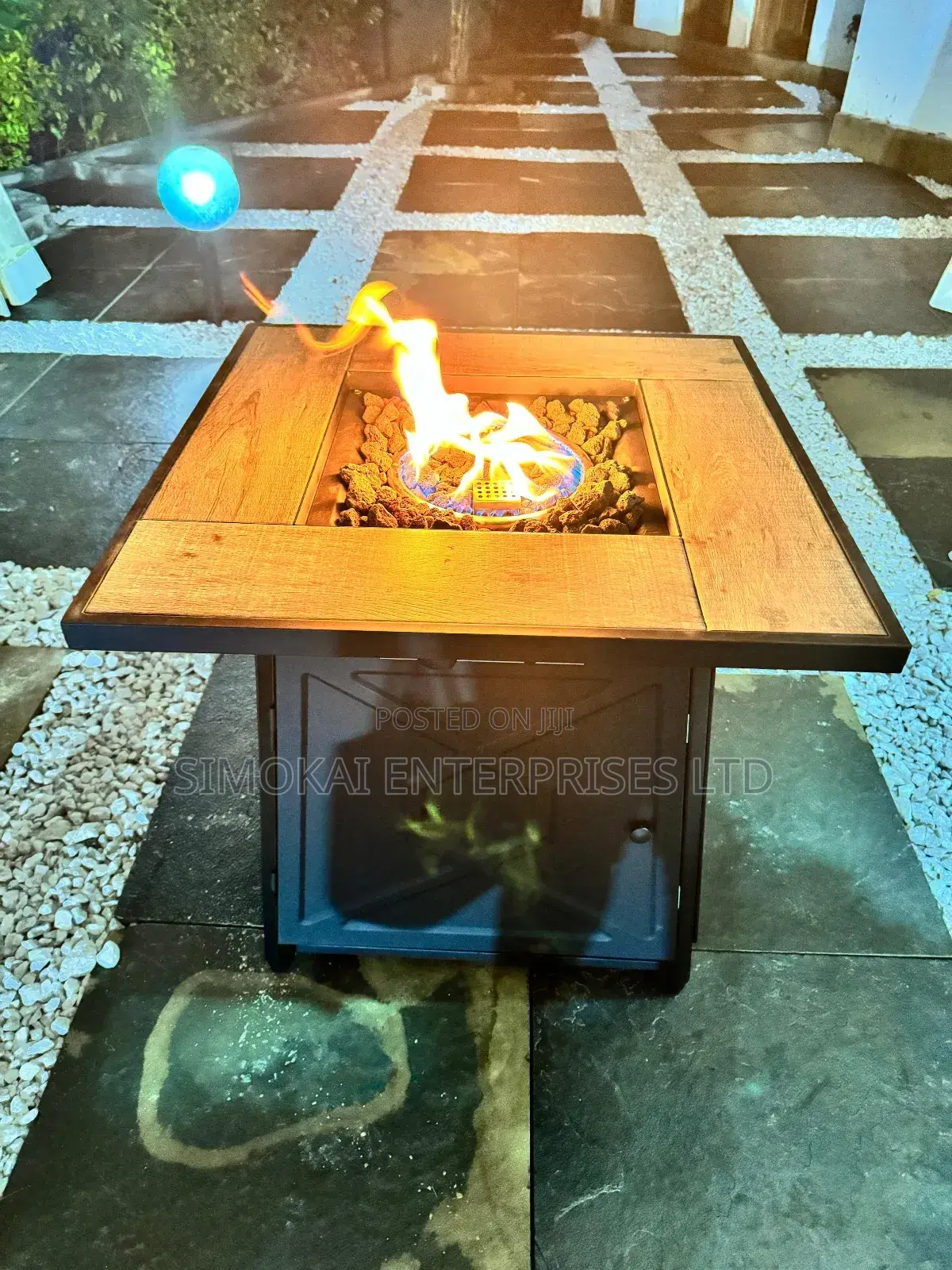 Gazebo Gas Fire Pit Patio Heaters With Glass Table