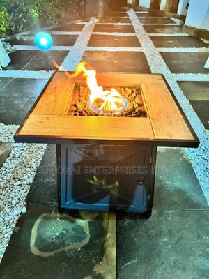 Gazebo Gas Fire Pit Patio Heaters With Glass Table - thumbnail 2