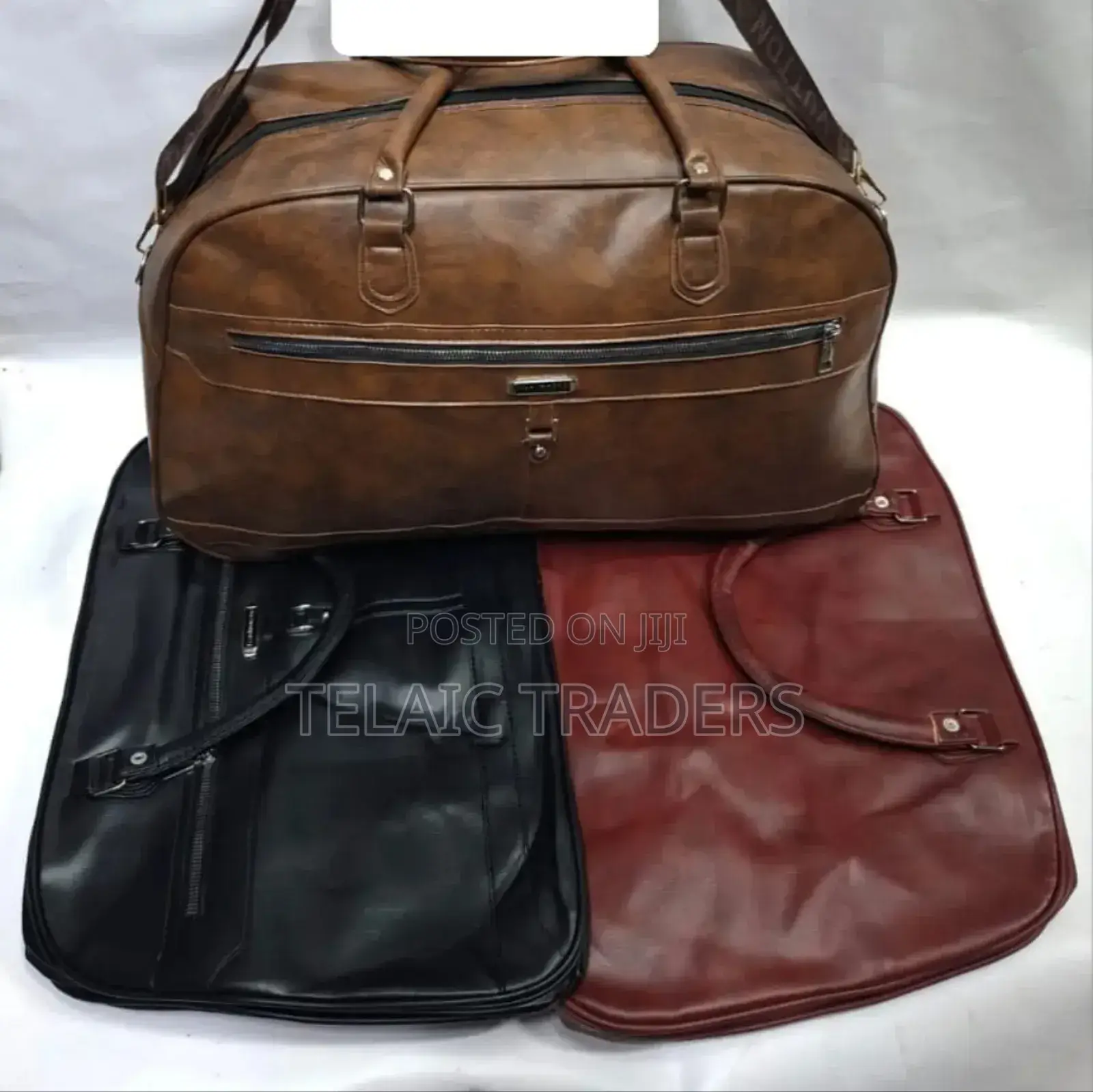 Leather Large Travel Duffle Bag