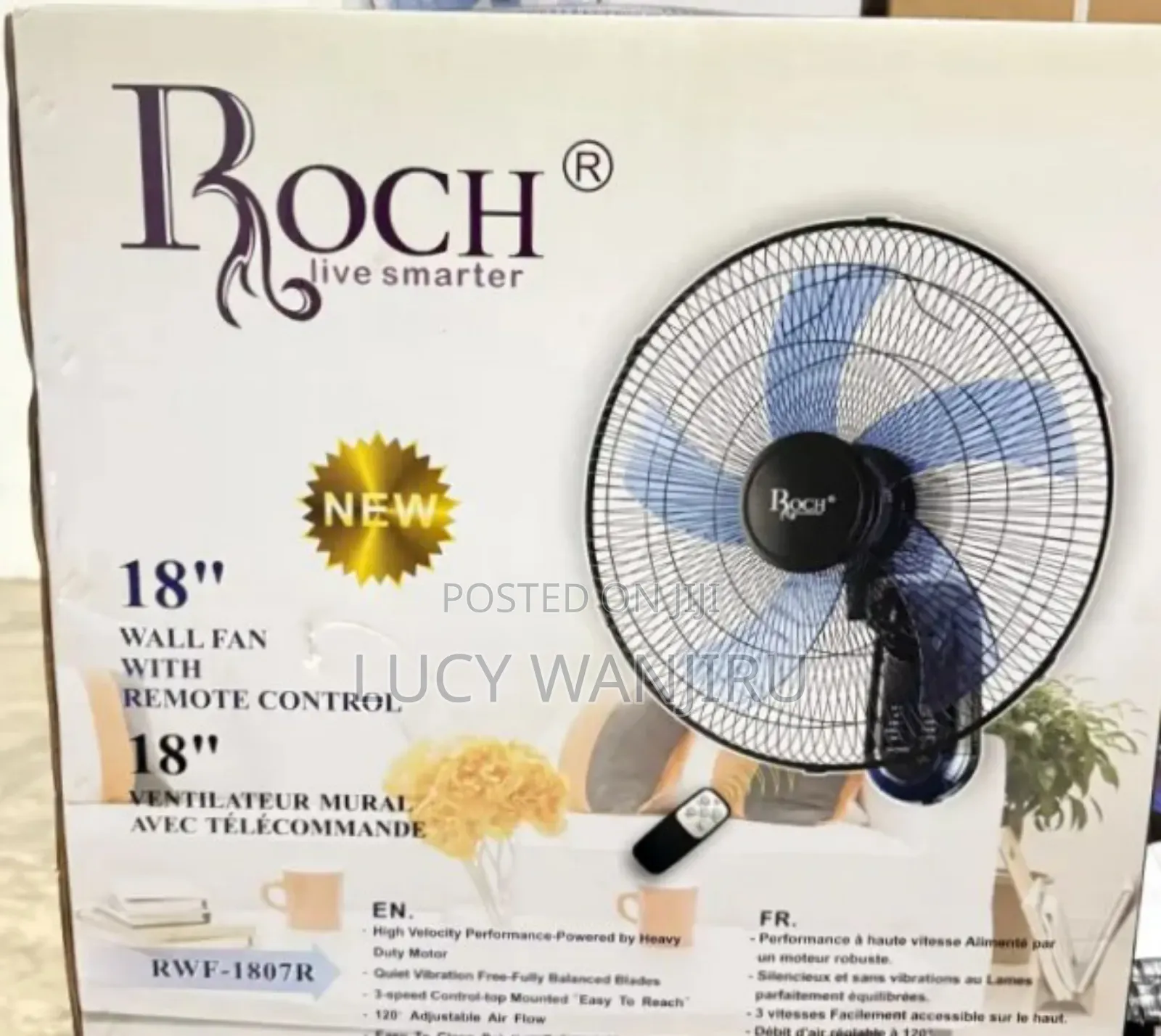 Professional 18" Rotch Wall Fan