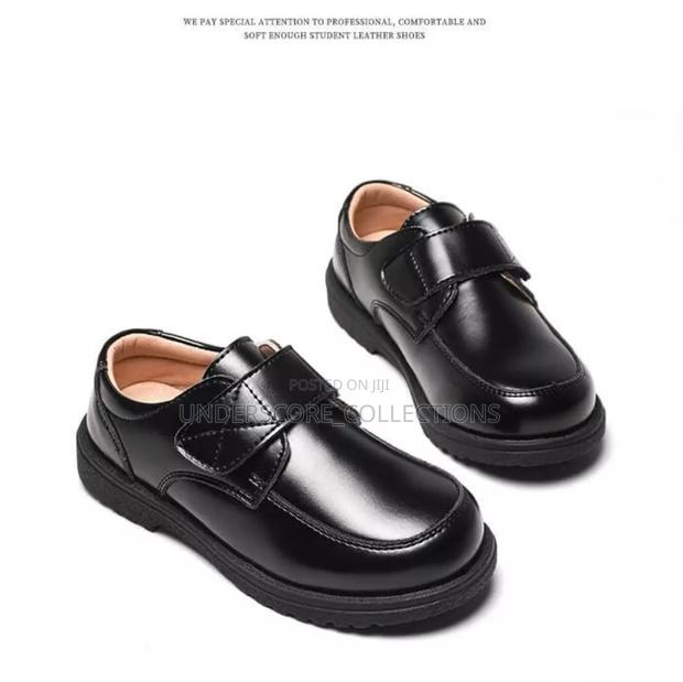 *Boys Black Oxford Leather School Shoes* - thumbnail 4