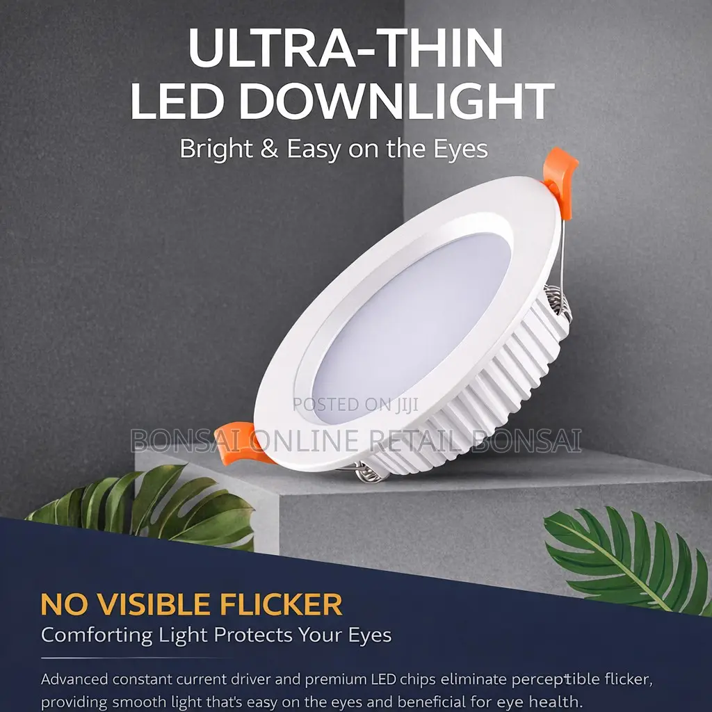 3.5” Led Downlight 9w Ultra-Thin Recessed Ceiling Light White