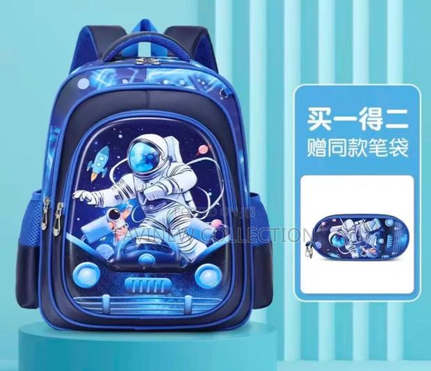 High-Capacity 3d Cartoon Two-Piece School Backpack Set - thumbnail 4