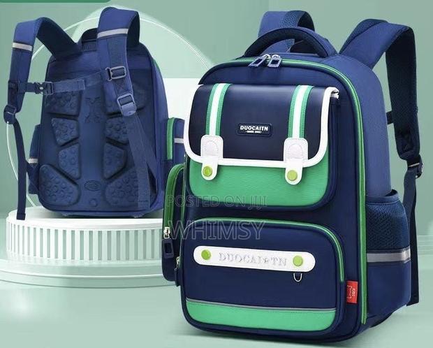 Mulitiple Compartments Duocaitn Children's Schoolbag. - main view
