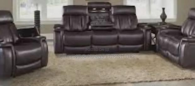 5seater Mahogany Recliner Couch - thumbnail 4