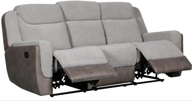 5seater Mahogany Recliner Couch - thumbnail 3