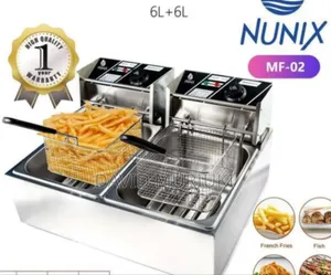 Latest Nunix Double Tank 6+6lt Chips/Chicken Stainless Steel Double