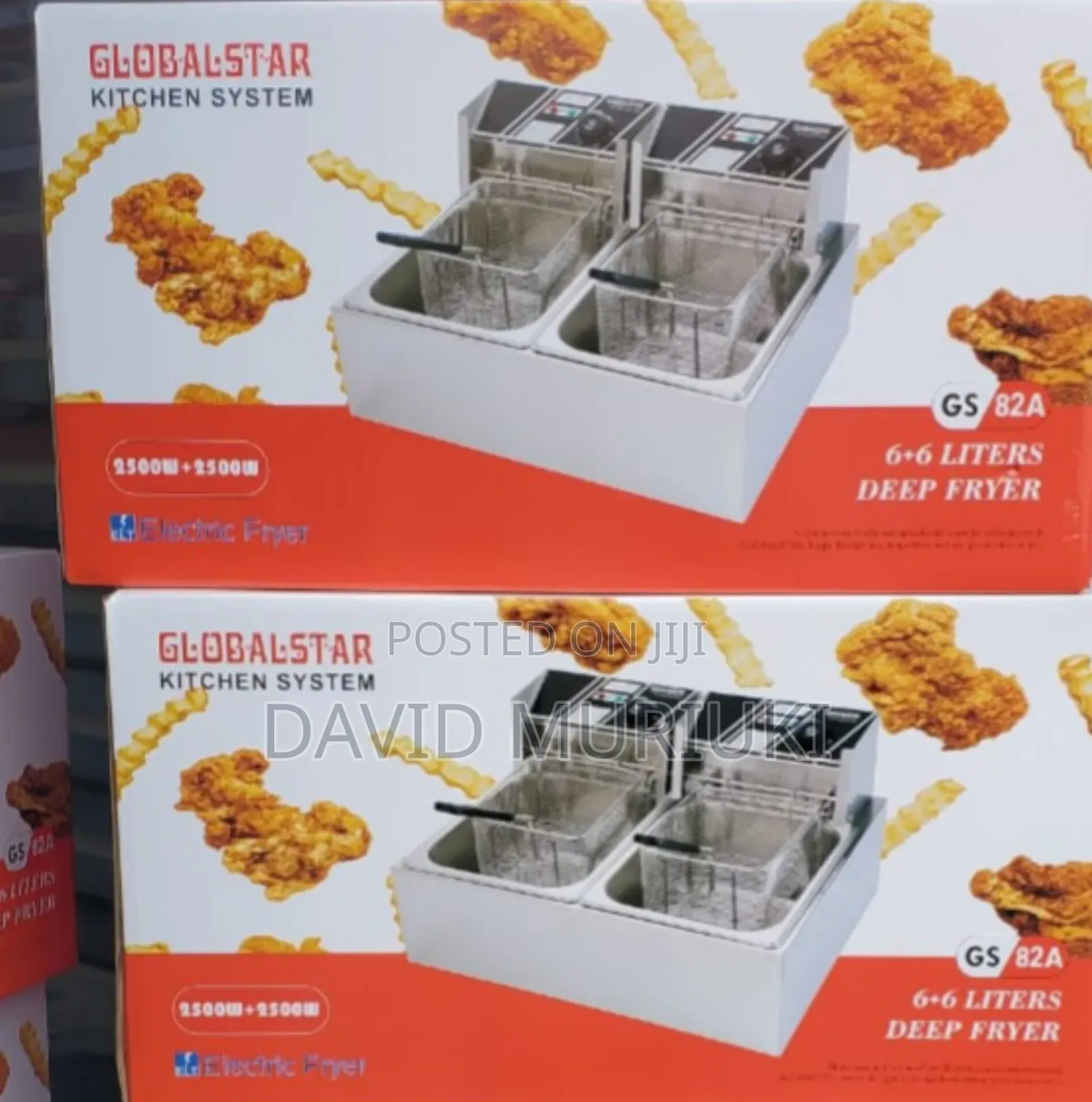 Best Quality 6+6 Litres Globalstar Double Deep Fryer
