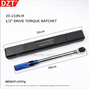 1/2′′ Drive Torque Wrench 20–210nm Click Type With Case