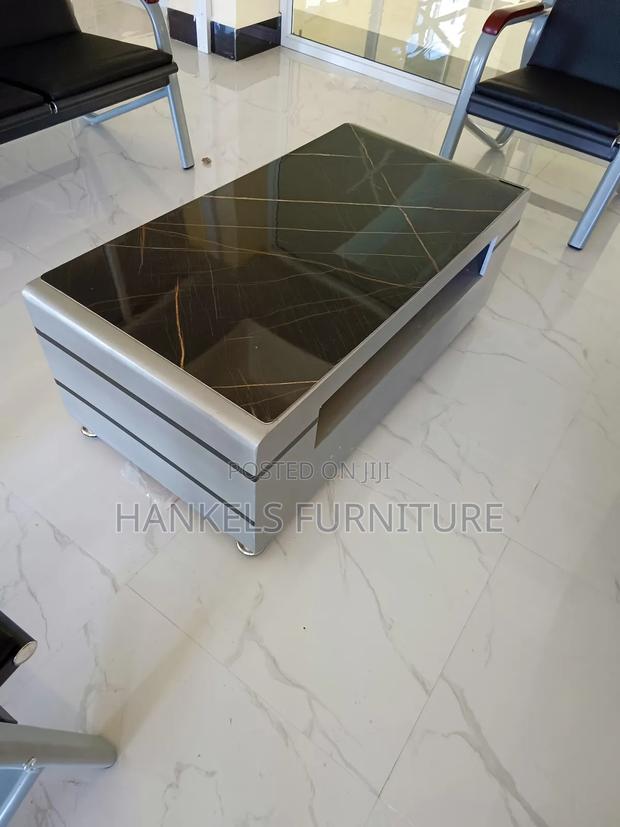 Luxury Marble Top Coffee Table – Modern Living Room Elegance - main view