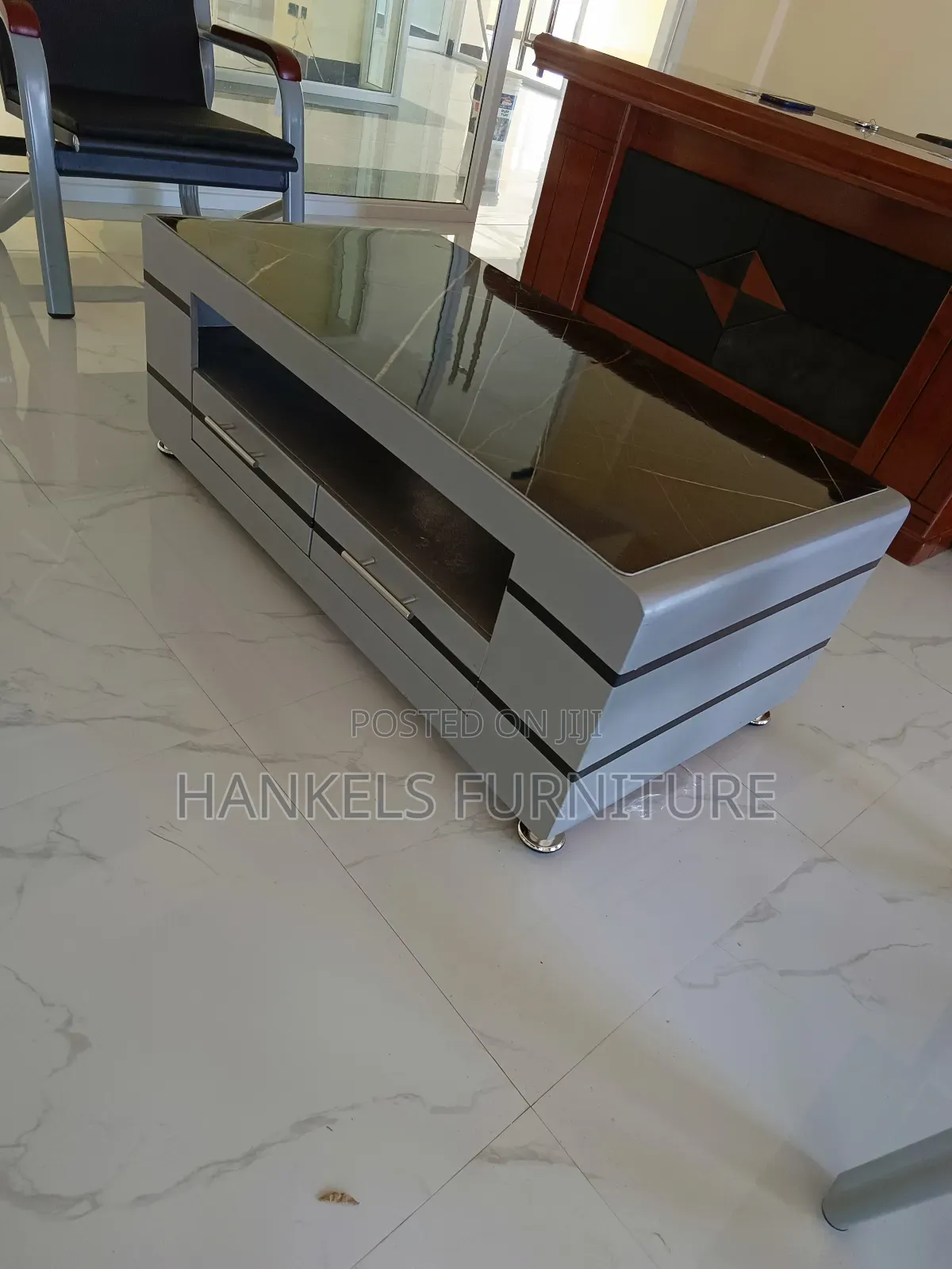 Luxury Marble Top Coffee Table – Modern Living Room Elegance