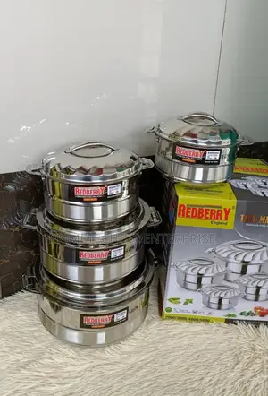 4pcs Stainless Steel Hot Potato(2, 3,4,5l)