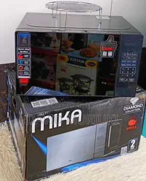 Mika Microwave Oven Grill 20ltr With 1000w Grills Silver