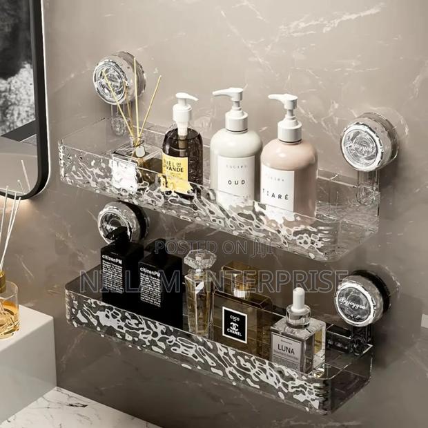 Suction Cup Bathroom Storage Rack - thumbnail 2