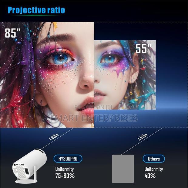 P30 Max Projector With 2 Gamepads Android 11 Wifi6 Bt Home - thumbnail 2