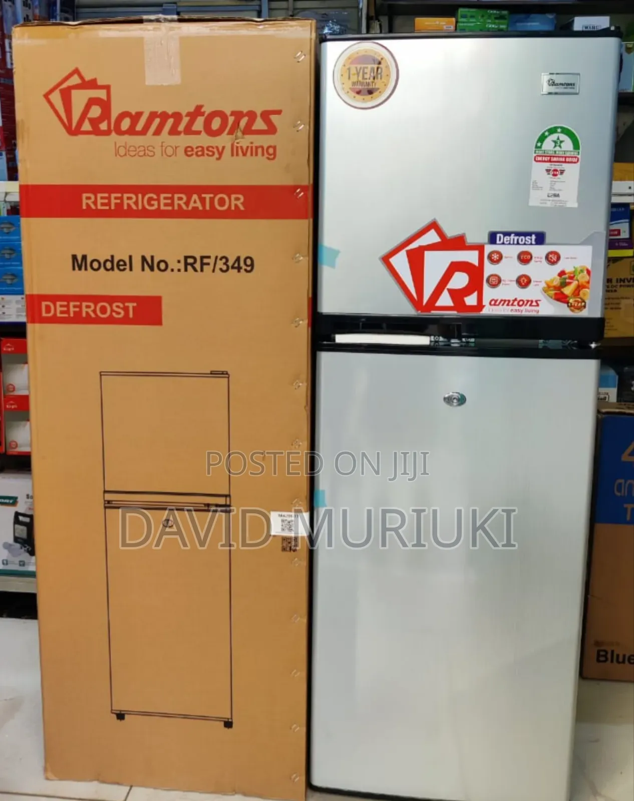 Ramtons Fridges Double Door 138litres Rf349