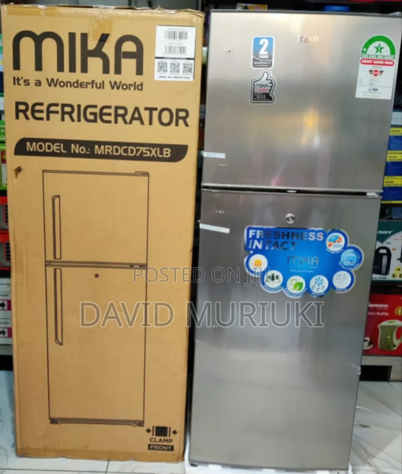 Modern Mika Fridge Double Door 138litres