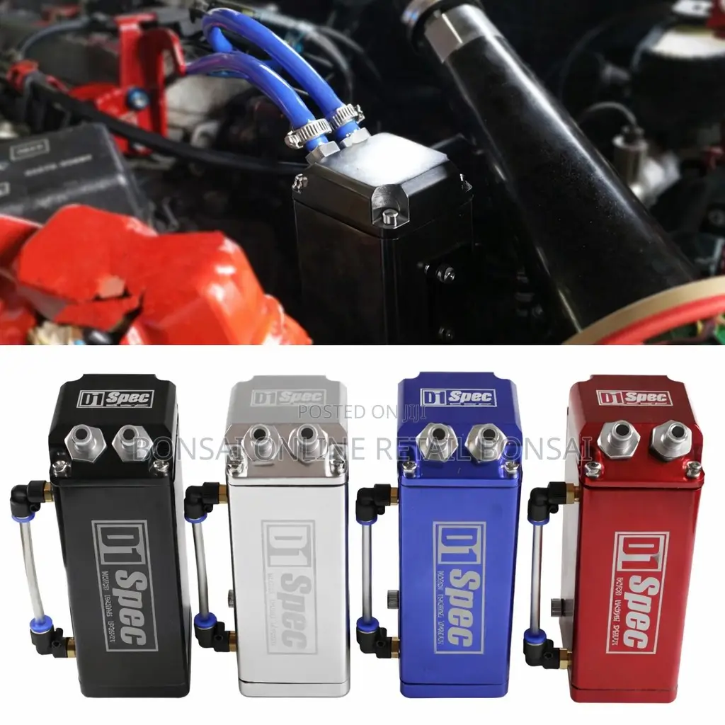 D1spec Universal Oil Catch Can Kit for PCV Engine System