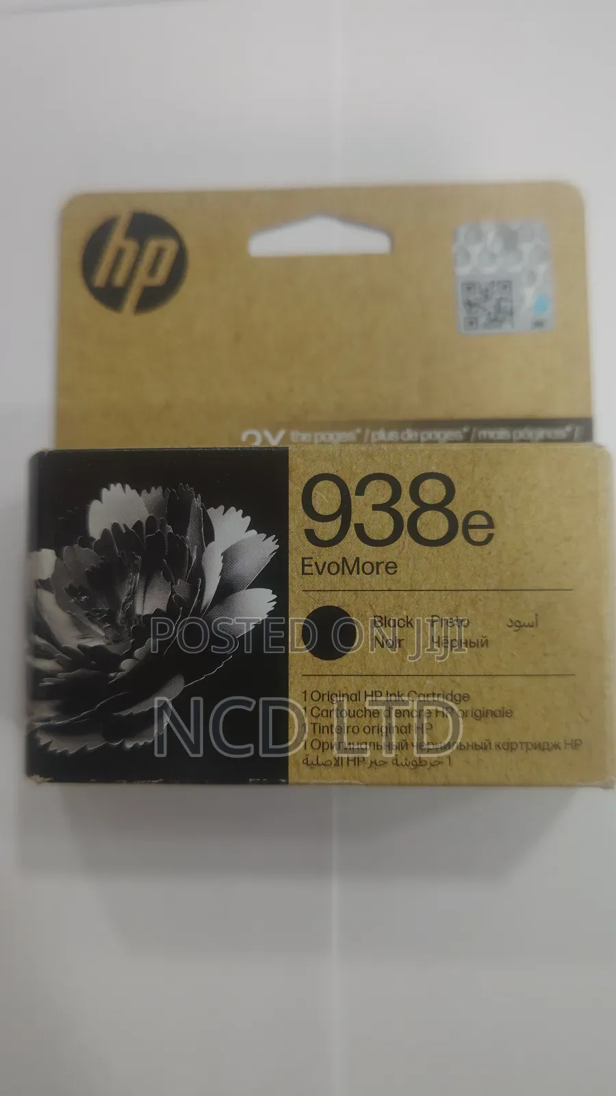 Hp 938e Evomore Black Original Ink Cartridge 4s6y2pe Works With Hp