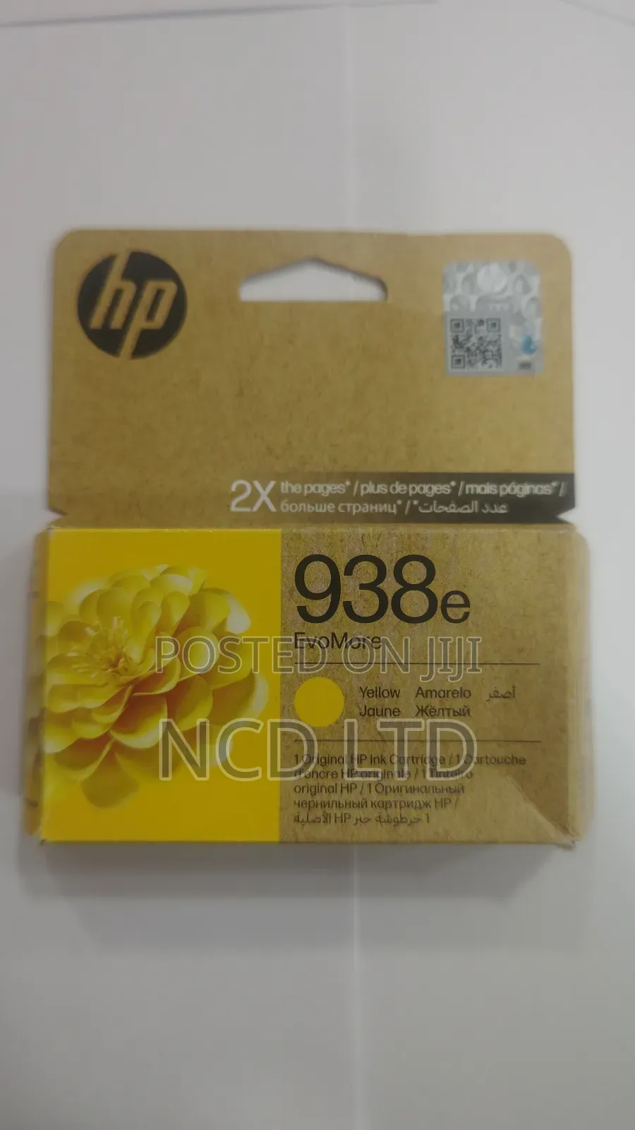 Hp 938e Evomore Yellow Original Ink Cartridge Works With Hp 9720,9730