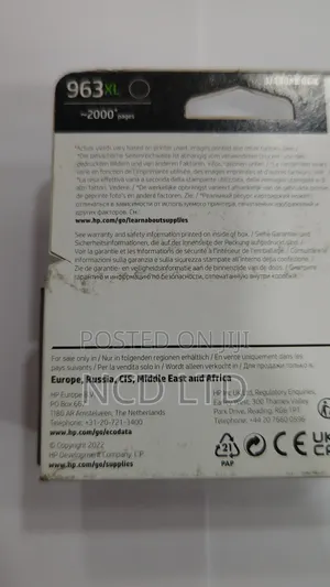 Hp 963xl High Yield Original Ink Cartridge Black