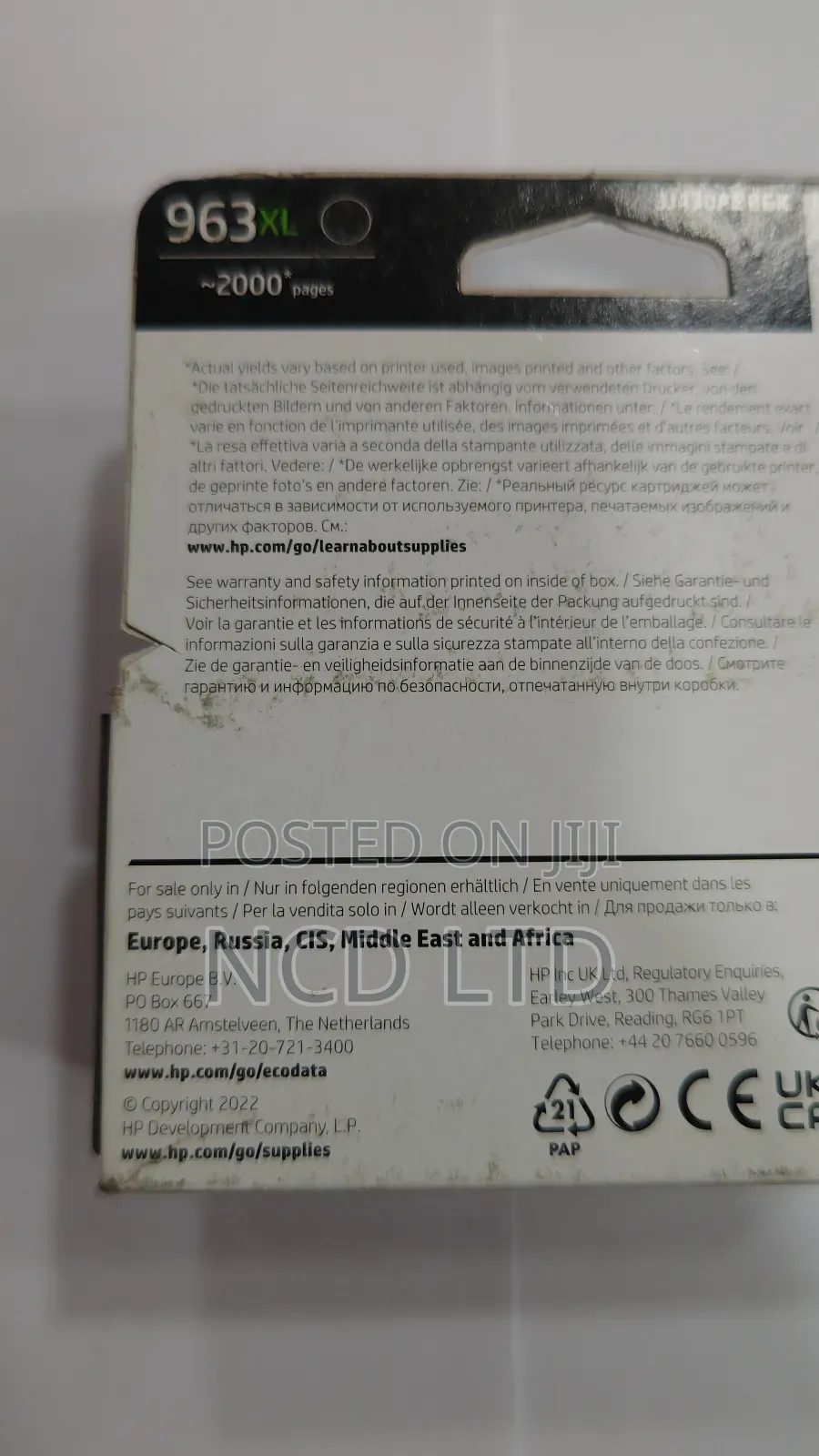 Hp 963xl High Yield Original Ink Cartridge Black
