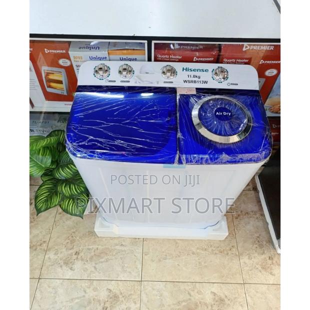 Hisense 7.5kg Twin Tub Semi-Auto Washer – Top Load Energy Saver - main view