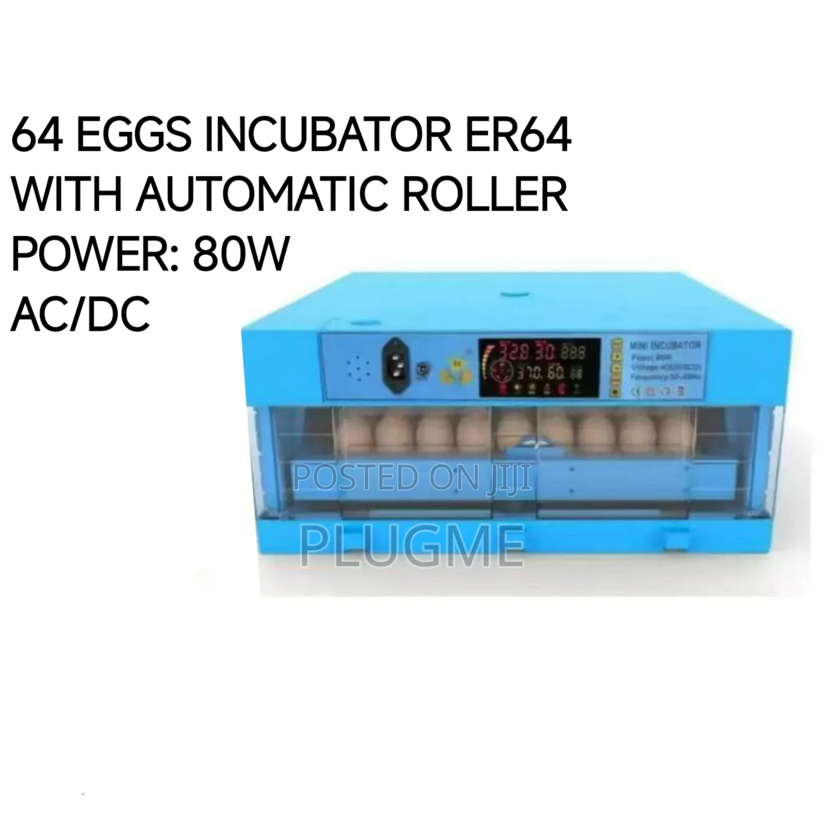 64 Egg Automatic Roller Egg Incubator Er64 Ac/Dc