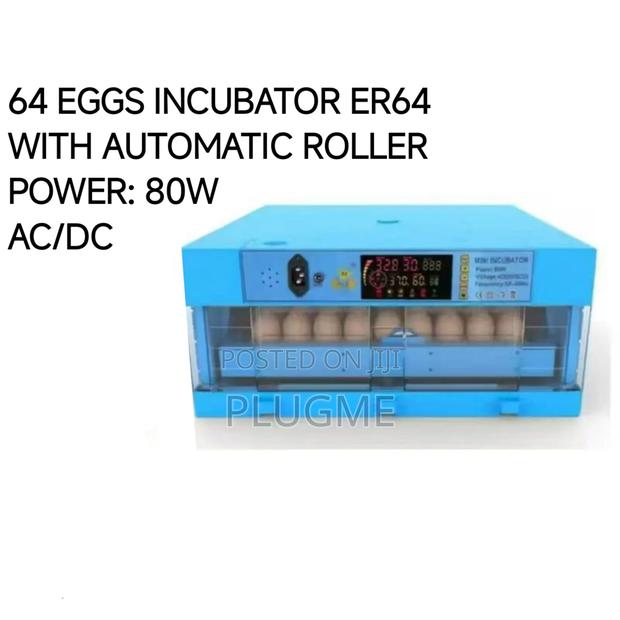 64 Egg Automatic Roller Egg Incubator Er64 Ac/Dc