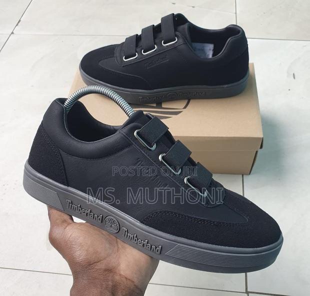 Premium Leather Hook-and-Loop Sneakers With Triple Strap Closure - thumbnail 2